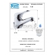 REMER Kiss SINGLE-LEVER BASIN MIXER with pop-up waste, K10 CR
