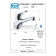 REMER Kiss SINGLE-LEVER BASIN MIXER WITH LONG SPOUT with pop-up waste, K10L CR