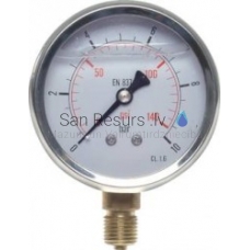Pressure gauge (MS 0663 GLY CRE) 0 - 0.6 bar. (glycerol)