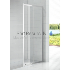 Roltechnik sliding shower door SANIPRO LINE OBD2 Brilliant + Transparent 185x100