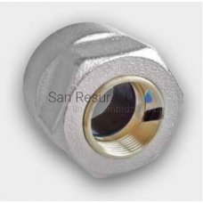 Tweetop connection for copper nickel-plated pipe Ø15mm with soft seal 3/4GW (internal thread)x15mm